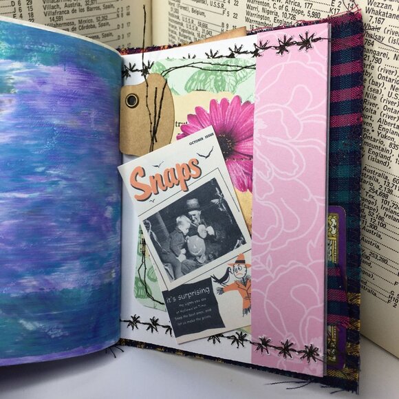 Collage Cover Custom Junk Journal Removable Ephemera Mini Junk Journal u - Picture 8 of 10